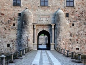 Vadstena castle gate